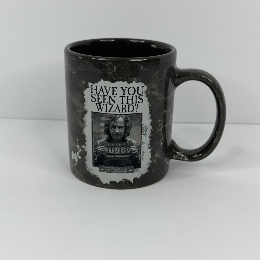 Harry Potter Sirius Black Wanted Poster Dementors Mug 8 Oz‎ Universal Orlando